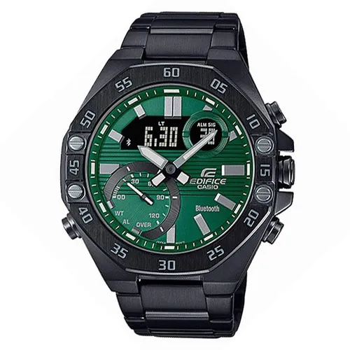 Đồng hồ Casio - Đồng Hồ Nam Casio ECB-10DC-3ADR Màu Đen Xanh - Vua Hàng Hiệu