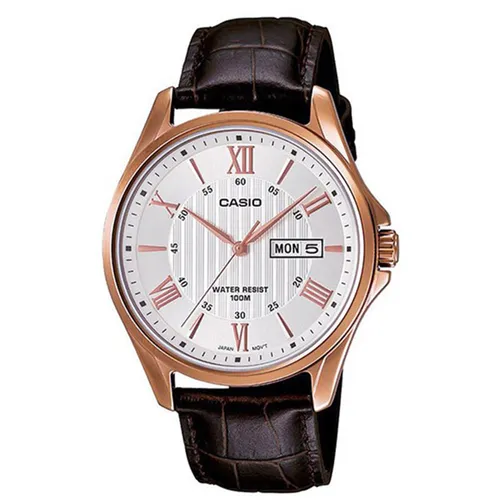 Đồng hồ - Đồng Hồ Nam Casio MTP-1384L-7AVDF Màu Nâu Trắng - Vua Hàng Hiệu