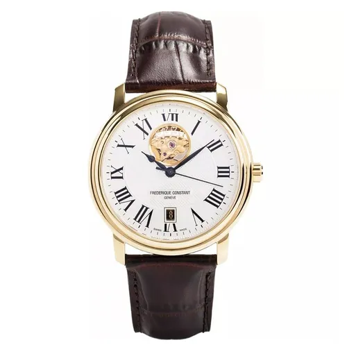Đồng hồ - Đồng Hồ Nam Frederique Constant Open Heart FC-315M4P5 Màu Trắng Nâu - Vua Hàng Hiệu