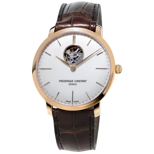 Đồng Hồ Nam Frederique Constant Slimline FC-312V4S4 Màu Nâu Trắng