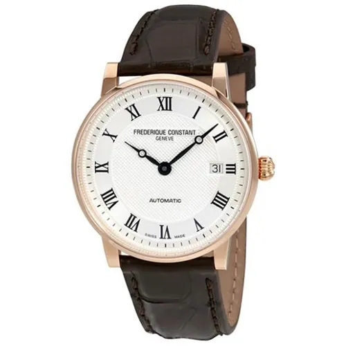Đồng Hồ Nam Frederique Constant Slimline Solid Gold 18K FC-316MC5B9 Màu Nâu Trắng