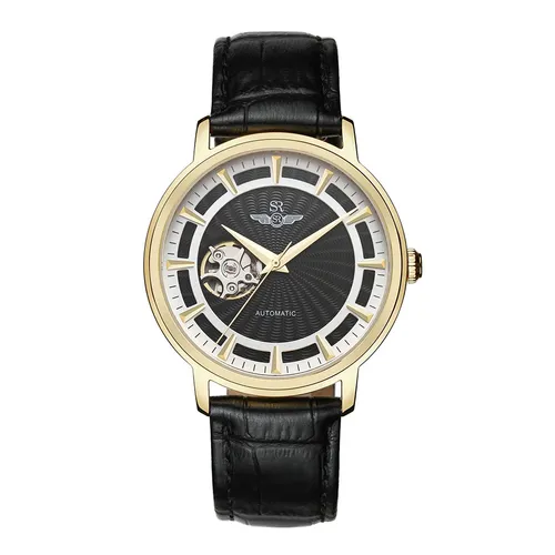 Đồng Hồ Nam SRWATCH Automatic Open Heart SG8874.4601 Màu Đen - Vàng - Đồng hồ - Vua Hàng Hiệu