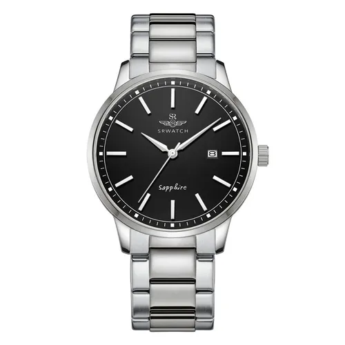 Đồng hồ - Đồng Hồ Nam SRWATCH Quartz Watch SG3009.1101CV Màu Đen - Bạc - Vua Hàng Hiệu