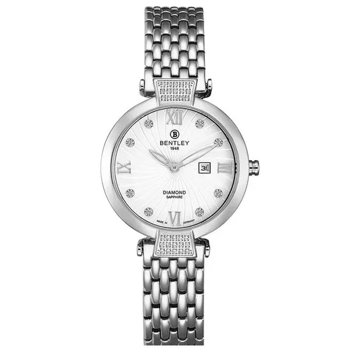 Đồng hồ Bentley - Đồng Hồ Nữ Bentley BL1867-102LWWI-S-LS-T Màu Bạc Trắng - Vua Hàng Hiệu