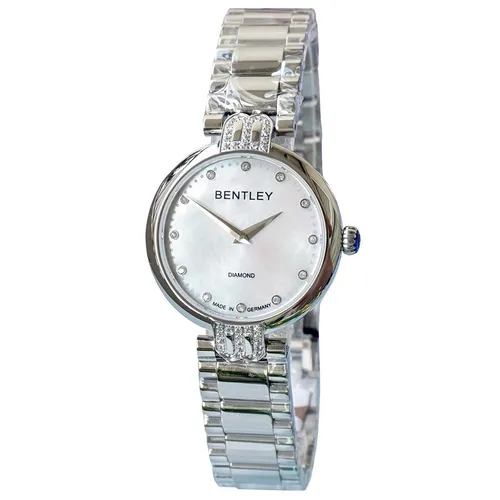 Đồng hồ Bentley - Đồng Hồ Nữ Bentley Quartz BL1710-10LWCI-S-DLS-T Màu Bạc Trắng - Vua Hàng Hiệu