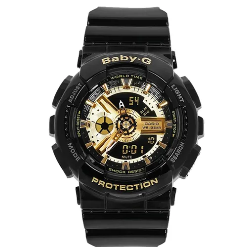 Đồng hồ Casio - Đồng Hồ Nữ Casio BA-110-1ADR Màu Đen Vàng - Vua Hàng Hiệu