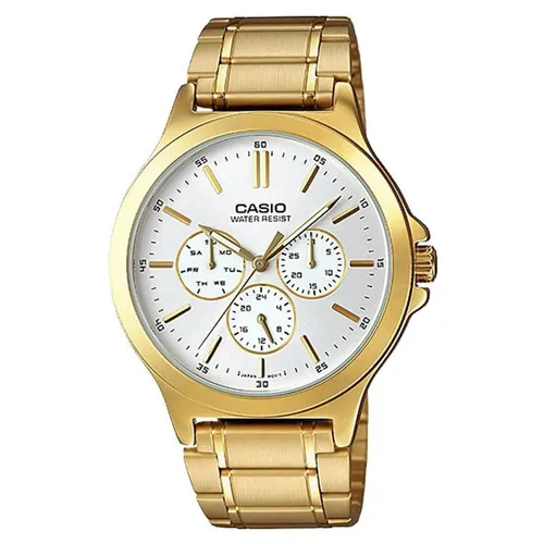 Đồng hồ Casio - Đồng Hồ Nữ Casio LTP-V300G-7AUDF Màu Vàng Trắng - Vua Hàng Hiệu