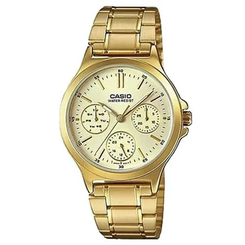 Đồng hồ Casio - Đồng Hồ Nữ Casio LTP-V300G-9AUDF Màu Vàng - Vua Hàng Hiệu