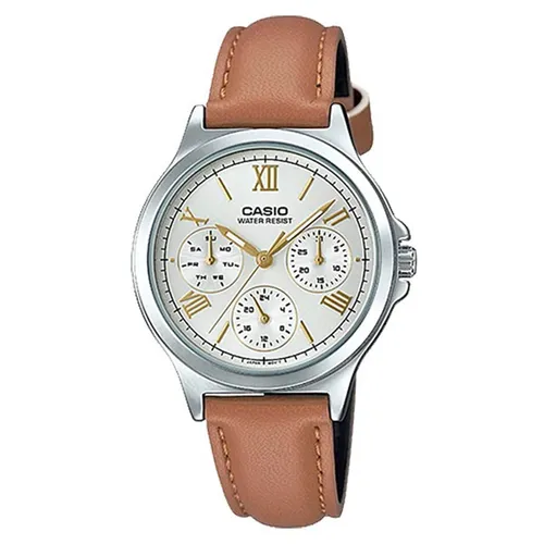 Đồng hồ Casio - Đồng Hồ Nữ Casio LTP-V300L-7A2UDF Màu Nâu Trắng - Vua Hàng Hiệu
