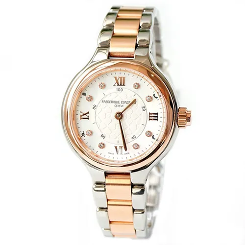 Đồng hồ - Đồng Hồ Nữ Frederique Constant Smartwatch FC-281WHD3ER2B Màu Demi (Vàng Hồng – Bạc) - Vua Hàng Hiệu