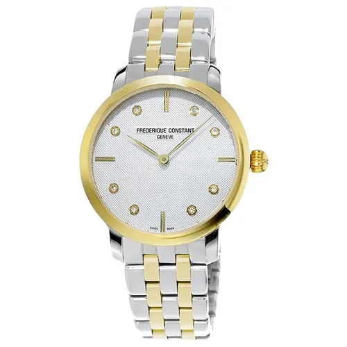 Đồng Hồ Nữ Frederique Constant Watch Slim Line Ladies FC-200STDS3B Màu Demi (Vàng - Bạc)