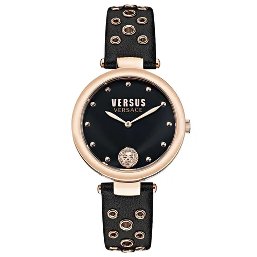 Versace - Đồng Hồ Nữ Versace Versus VSP1G0321 Màu Đen Phối Vàng Hồng - Vua Hàng Hiệu