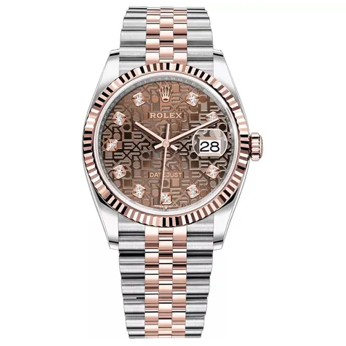 Đồng hồ - Đồng Hồ Rolex Oyster Perpetual 126231 Datejust 36 Màu Nâu Bạc - Vua Hàng Hiệu