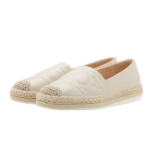 Giày Singapore - Giày Slip On Nữ Pazzion Elodie Quilted Espadrilles 6188-6BEG034 Màu Kem Size 37 - Vua Hàng Hiệu