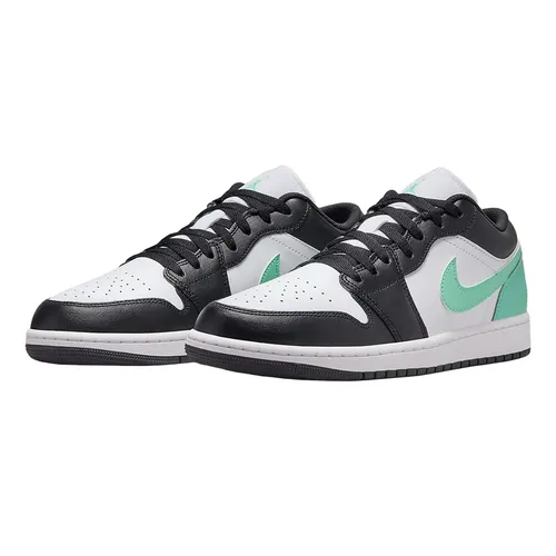 Giày Thể Thao Nam Nike Air Jordan 1 Low 553558-131 Phối Màu Đen Trắng Xanh Size 40