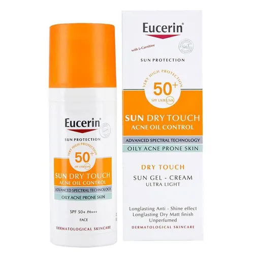 Kem Chống Nắng Eucerin Sun Gel-Creme Oil Control Dry Touch SPF 50+ Cho Da Nhờn Mụn 50ml