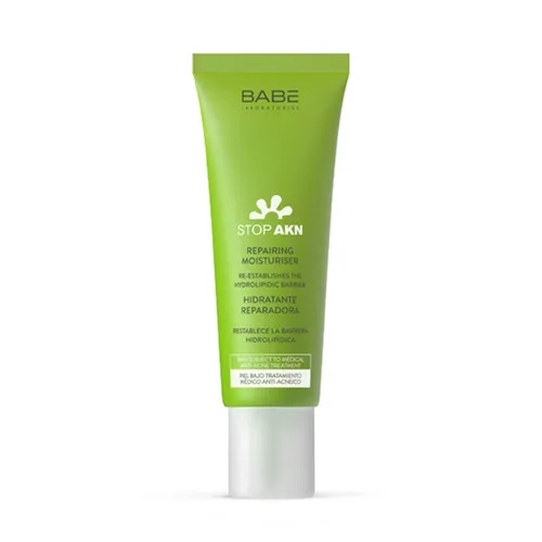 Kem Hỗ Trợ Phục Hồi Da Sau Treatment Babe Laboratorios Stop AKN Repairing Moisturiser 50ml