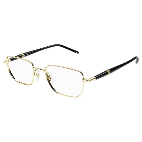 Kính Mắt Cận Montblanc Eyeglasses MB0347O 001 Màu Đen/Vàng