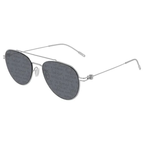 Kính mắt Xám khói - Kính Mát Montblanc Sunglasses MB0001S-012 Màu Xám Khói - Vua Hàng Hiệu