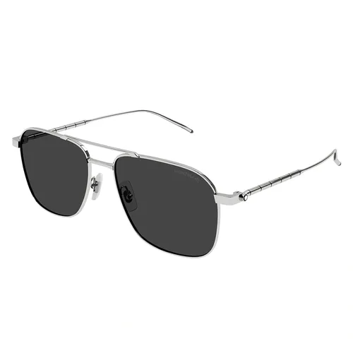 Kính Mát Montblanc Sunglasses MB0214S 005 Màu Xám