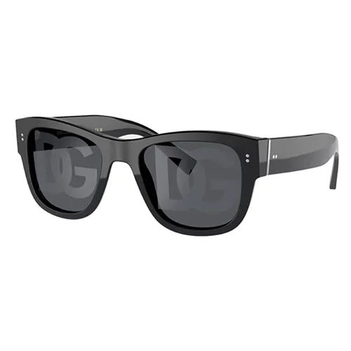 Kính Mát Nam Dolce & Gabbana D&G Logo Square Sunglasses DG4338 Màu Đen Xám