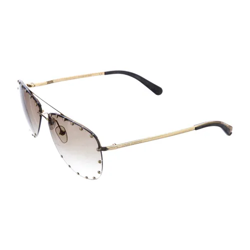Kính mắt Louis Vuitton - Kính Mát Nữ Louis Vuitton LV Sunglasses Metal Golden Z0914U Màu Xám Vàng - Vua Hàng Hiệu