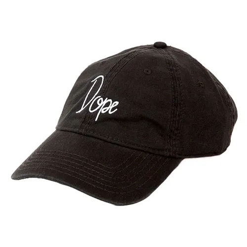 Mũ Dope 6 Panel Raw Baseball Cap Màu Đen