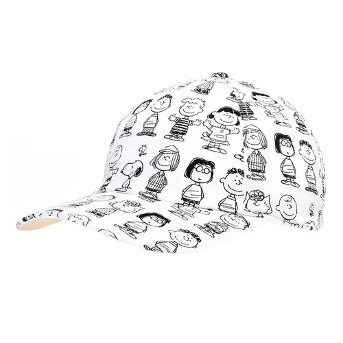 Mũ Lacoste x Peanuts Print Organic Cotton Cap RK7822 395 AED Màu Trắng Họa Tiết