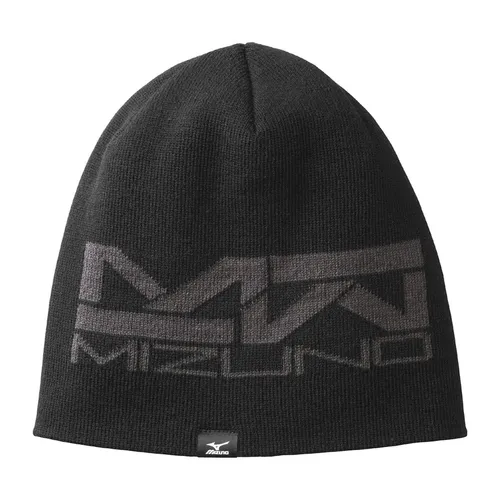 Mũ nón Mizuno - Mũ Len Mizuno Breath Thermo Knit Hat F2JW8580 Màu Đen - Vua Hàng Hiệu