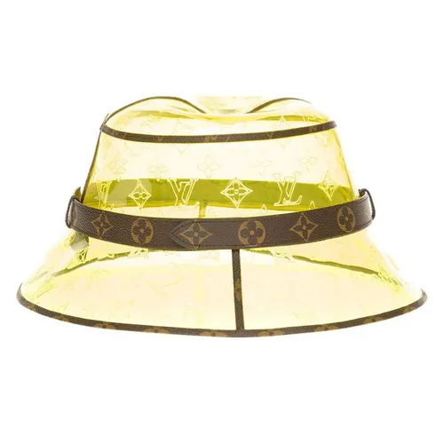 Mũ Louis Vuitton LV Monogram Raincover Bucket Hat MP2647 Màu Vàng Nâu