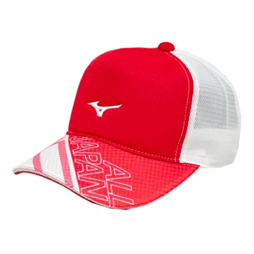 Mũ Mizuno All Japan Hat 62JW9Z43 Màu Đỏ Phối Trắng