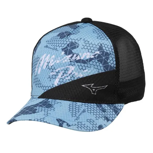 Mũ nón Mizuno - Mũ Mizuno Pro Cooling Cap 12JWAX9127 Màu Xanh Dương Phối Đen - Vua Hàng Hiệu