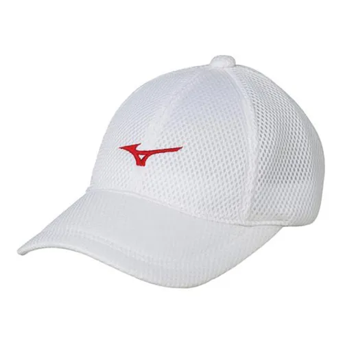 Mũ Mizuno Soft Tennis Hat 62JW8500 Màu Trắng Phối Đỏ