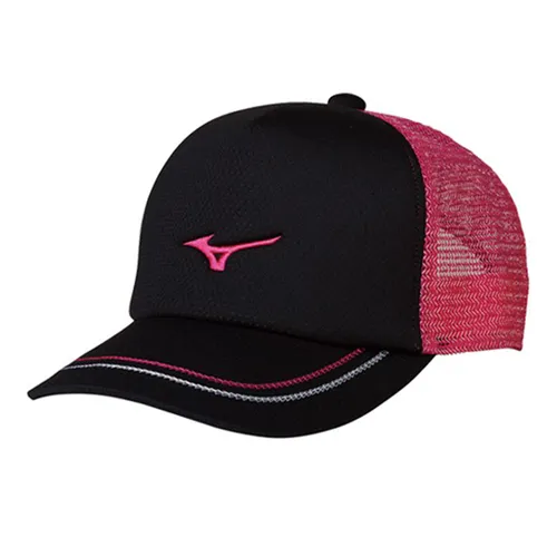 Mũ Mizuno Tennis Cap 62JW8001 Black Pink Màu Đen Hồng Size 56-60