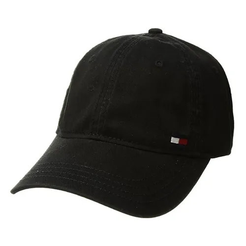 Mũ nón Tommy Hilfiger Mũ lưỡi trai - Mũ Tommy Hilfiger Billy Corner Flag Cap Màu Đen - Vua Hàng Hiệu