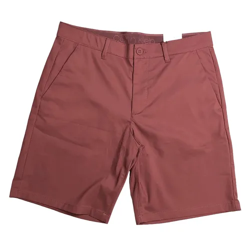 Thời trang - Quần Short Nam Calvin Klein CK Slim Fit Chino Short 9" 2606 624 Màu Đỏ Đô Size 31 - Vua Hàng Hiệu