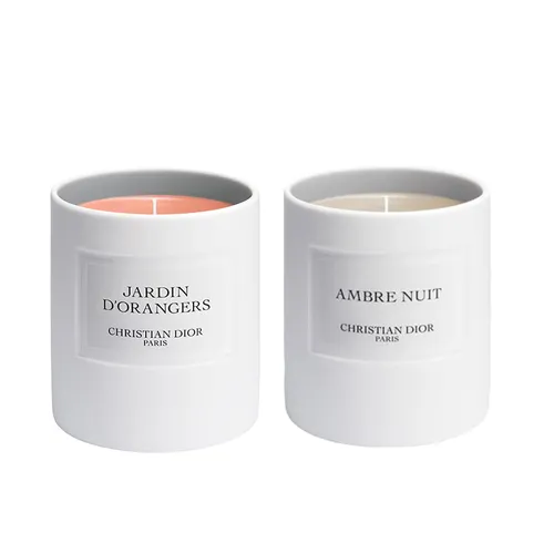 Dior Set - Set Nến Thơm Christian Dior Mini Candle Ambre Nuit And Jardin D'Orangers (2 x 35g) - Vua Hàng Hiệu