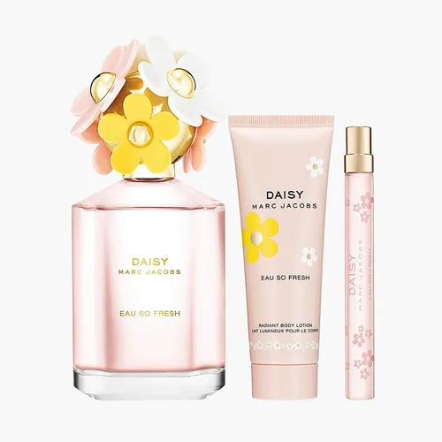 Set Nước Hoa Nữ Marc Jacobs Daisy Eau So Fresh EDT 3 Món (125ml +75ml  +10ml)