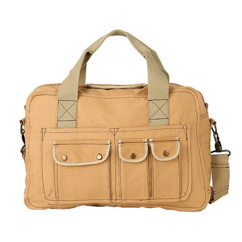 Túi xách - Túi Đeo Chéo Nam Rothco 2Way Crossbody Canvas Màu Nâu - Vua Hàng Hiệu