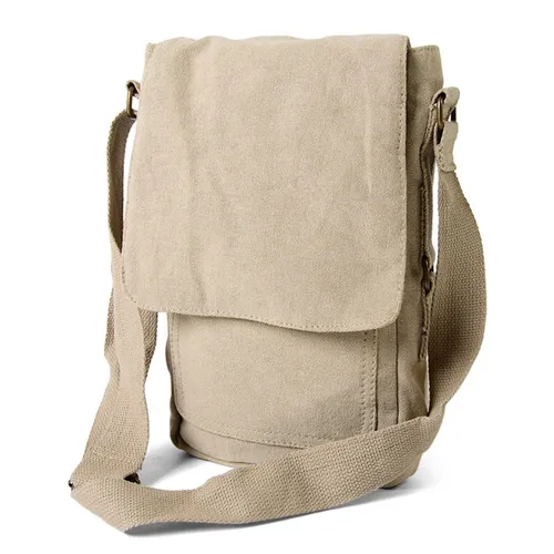 Túi xách - Túi Đeo Chéo Nam Rothco 5795 Vintage Canvas Military Tech Bag Màu Khaki - Vua Hàng Hiệu