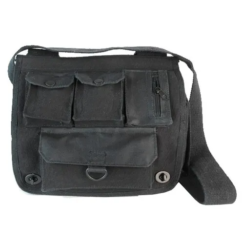 Túi xách - Túi Đeo Chéo Nam Rothco US Army Brand Shoulder Bag Màu Đen - Vua Hàng Hiệu
