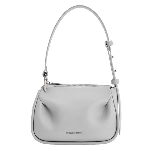 Túi Đeo Chéo Nữ Charles & Keith CNK Lumen Padded Crossbody Bag 80271404 Màu Xám