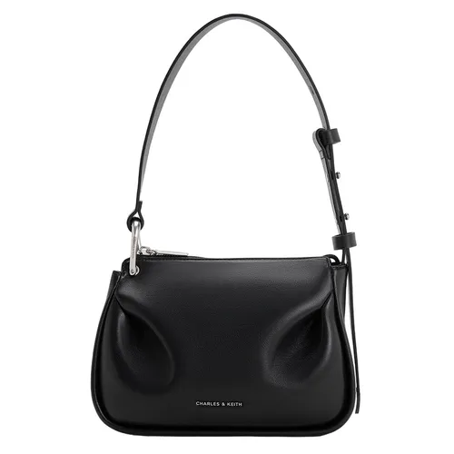 Túi Đeo Chéo Nữ Charles & Keith CNK Lumen Padded Crossbody Bag Noir 80271404 Màu Đen