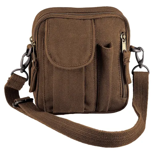 Túi xách - Túi Đeo Chéo Rothco Mini Plain 2327 Shoulder Bag Màu Nâu - Vua Hàng Hiệu