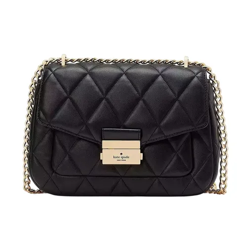 Kate Spade - Túi Đeo Vai Nữ Kate Spade Carey Small Flap Shoulder Bag KA767 Màu Đen - Vua Hàng Hiệu