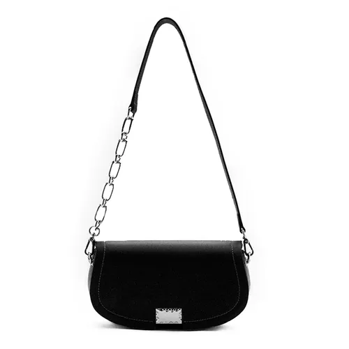 Túi Đeo Vai Nữ Pazzion Hadley Flip-Lock Shoulder Bag 9785BLK00M Màu Đen