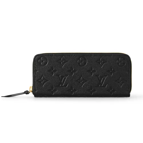 Ví Nữ Louis Vuitton LV Monogram M60171 Clemence Wallet Màu Đen