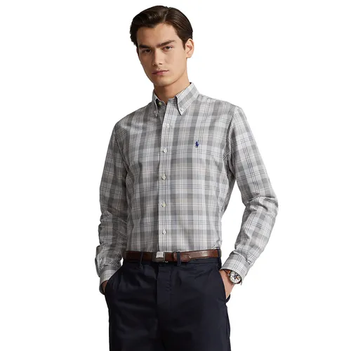 Thời trang - Áo Sơ Mi Nam Ralph Lauren Men's Classic Fit Performance Oxford Shirt Long Sleeve Màu Xám Size XS - Vua Hàng Hiệu