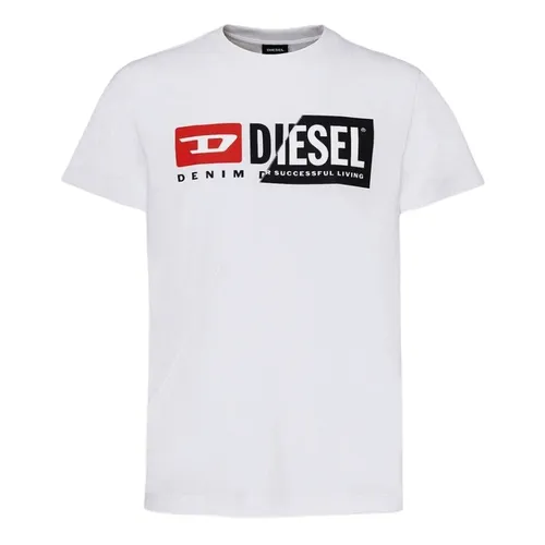 Thời trang Diesel Áo phông - Áo Phông Nam Diesel Tshirt 00SDP10091A GA04 Màu Trắng Size M - Vua Hàng Hiệu
