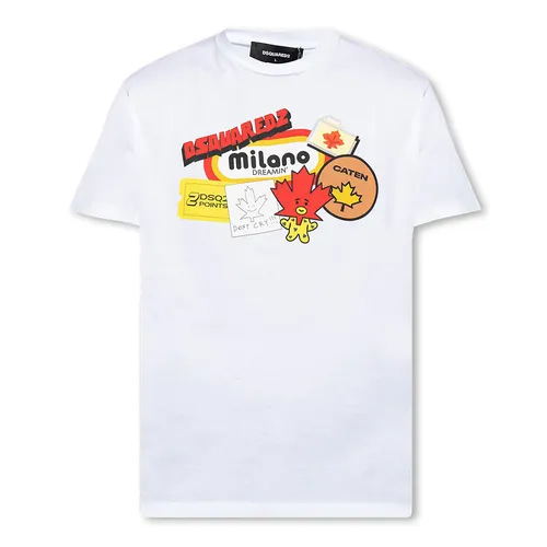 Áo Phông Nam Dsquared2 Cool Men's Tshirt White S71GD1298 Màu Trắng Size S